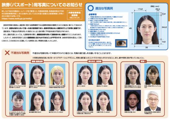 关于护照用照片的通知1