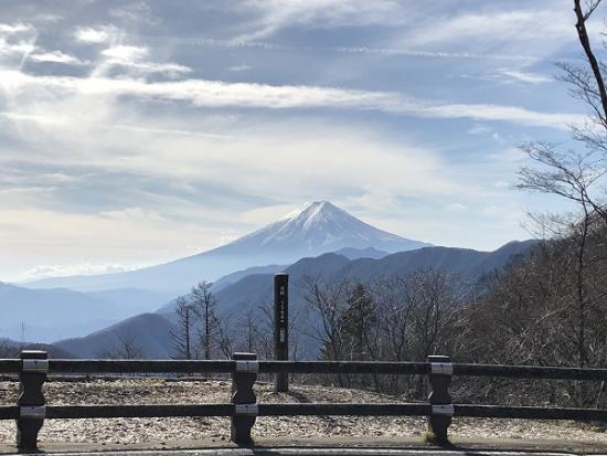 从大峠看到的富士山